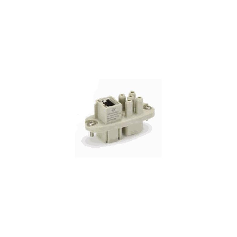 Insert HY, Raccordement à Sertir, mâle, 5 pin, 16A, Polycarbonate 